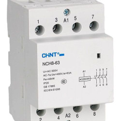 Модульний контактор Chint NCH8-63/40 63A 4NO AC 24В (256100)