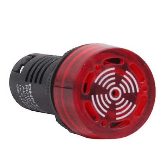 Звуковий сигналізатор Chint ND16-22FS АС 380В Ø22mm червоний (593401)