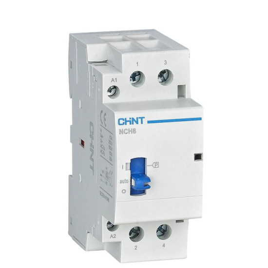 Модульний контактор Chint NCH8-63M/11 AC 220-240В з ручним управлінням (257448)