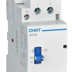 Модульний контактор Chint NCH8-25M/40 AC 220-240В з ручним управлінням (257478)