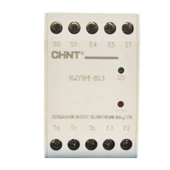 Реле контроля рівня рідини Chint NJYW1-BL1 AC 380В з функцїєю захисту насосів від сухого ходу (311023)