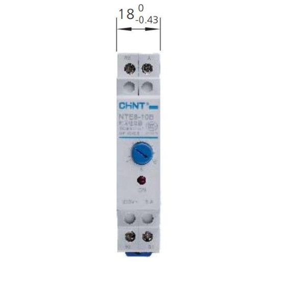 Реле затримки часу Chint NTE8-A AC 24В 1NO 12с-120с на вимкнення (258344)