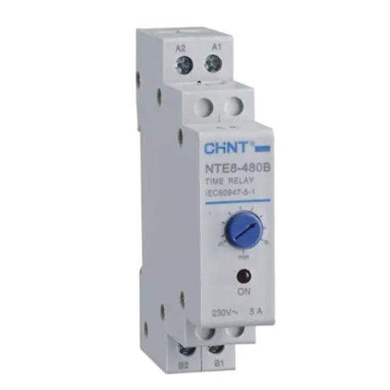 Реле затримки часу Chint NTE8-A AC 24В 1NO 48с-480с на вимкнення (258365)