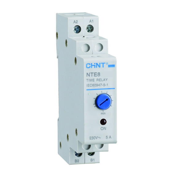 Реле затримки часу Chint NTE8-B AC 24В 1NO 12с-120с на увімкнення (258456)