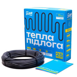 Нагрівальний кабель ZUBR DC CABLE 17/210Вт