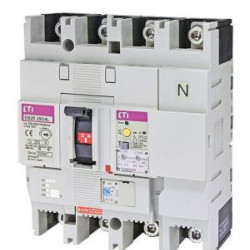 Автоматический выключатель ETI EB2R-M 125/4L 100A 25кА с блоком УЗО 4P (4671523)