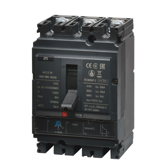 Автоматический выключатель ETI NBS-TMS 100/3S 20A 50кА 3P (4673021)