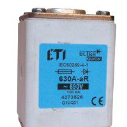 Запобіжник ETI G1UQ2/200A/500V gR 200кА (4713517)