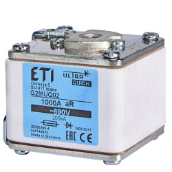Запобіжник ETI G2MUQ02/1000A/690V aR 200кА (4744632)