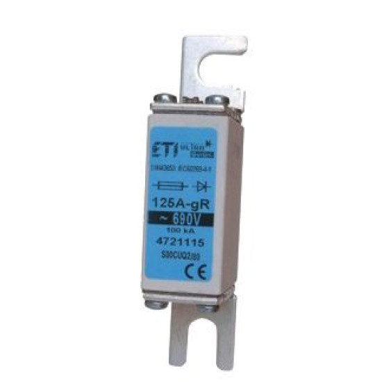 Запобіжник ETI S000UQ2/80/10A/690V gR 200кА (4721104)
