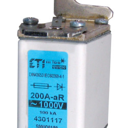 Запобіжник ETI S00UQ01/80/250A/1000V aR 200кА (4301119)