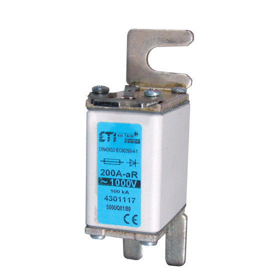 Запобіжник ETI S00UQ01/80/160A/1000V aR 200кА (4301116)