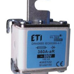 Запобіжник ETI S1MUQ01/80/250A/690V aR 200кА (4383719)