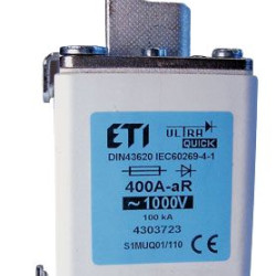 Запобіжник ETI S2MUQ01/110/630A/1000V aR 200кА (4304728)