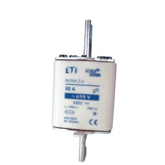 Запобіжник ETI S2UQU/110/160A/690V aR 50кА (4334112)