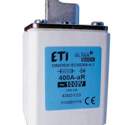 Запобіжник ETI S3UQ01/110/800A/1000V aR 200кА (4305130)