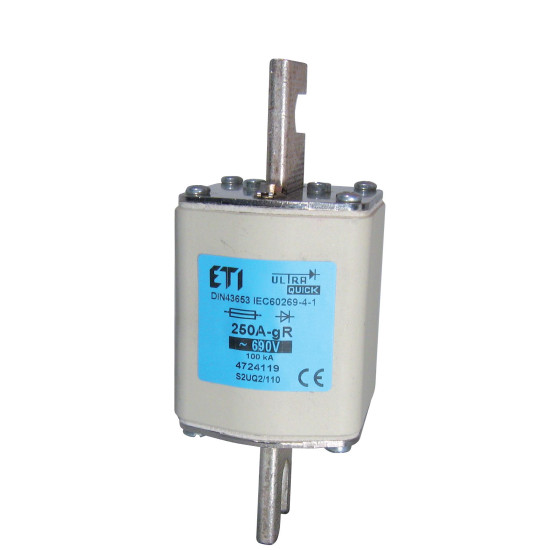 Запобіжник ETI S3UQ2/110/315A/690V gR 200кА (4725121)