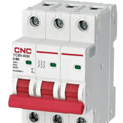 Модульний автоматичний вимикач CNC YCB9-80M 3Р 6А 6кА B (Б00038249)