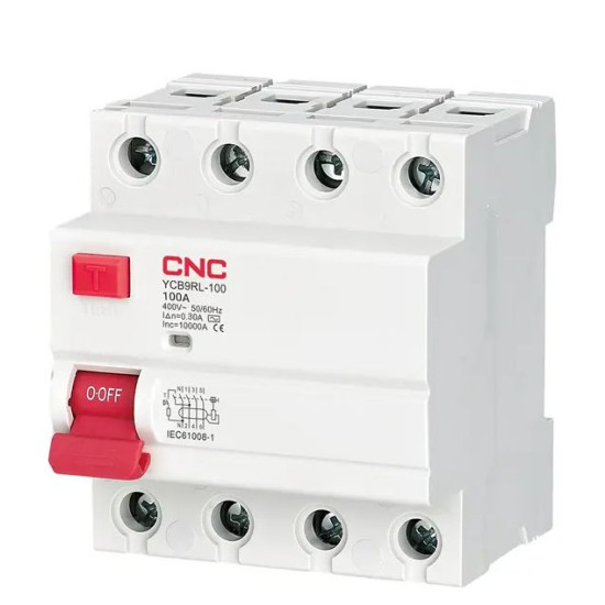 ПЗВ CNC YCB9RL-100 100А 3Р+N 6кА 30мА (Б00041356)
