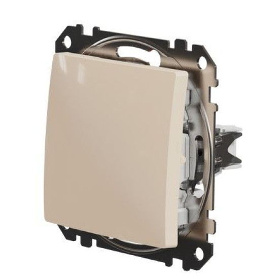 Кнопковий вимикач Schneider Electric Sedna Design & Elements бежевий SDD112111