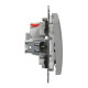 Перехресний перемикач Schneider Electric Sedna Design & Elements з підсвіткою алюміній SDD113107L