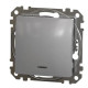 Перехресний перемикач Schneider Electric Sedna Design & Elements з підсвіткою алюміній SDD113107L