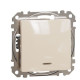 Перехресний перемикач Schneider Electric Sedna Design & Elements з підсвіткою бежевий SDD112107L