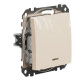 Перехресний перемикач Schneider Electric Sedna Design & Elements з підсвіткою бежевий SDD112107L