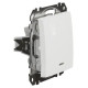 Перемикач Schneider Electric Sedna Design & Elements з підсвіткою білий SDD111106L