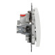 Перехресний перемикач Schneider Electric Sedna Design & Elements з підсвіткою білий SDD111107L
