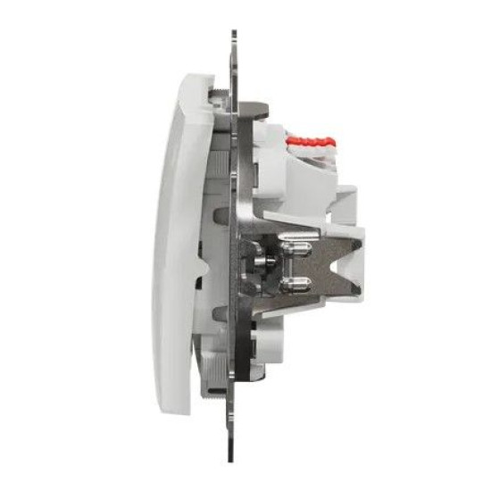 Перехресний перемикач Schneider Electric Sedna Design & Elements з підсвіткою білий SDD111107L