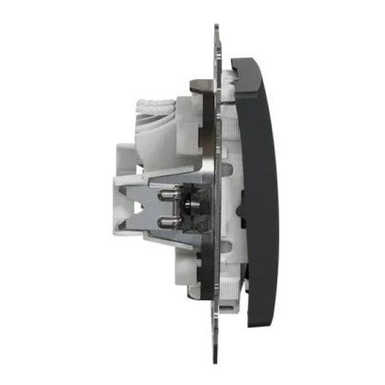 Вимикач Schneider Electric Sedna Design & Elements з підсвіткою чорний SDD114101L