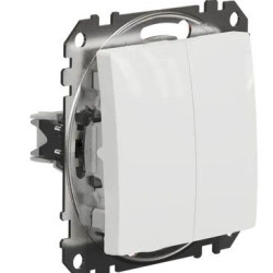 Двоклавішний перемикач Schneider Electric Sedna Design & Elements білий SDD111108