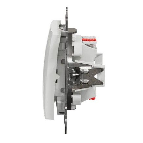 Кнопковий двоклавішний вимикач Schneider Electric Sedna Design & Elements білий SDD111118