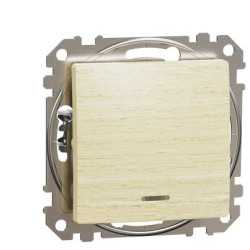 Вимикач Schneider Electric Sedna Design & Elements з підсвіткою береза SDD180101L