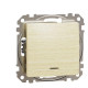 Вимикач Schneider Electric Sedna Design & Elements з підсвіткою береза SDD180101L