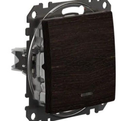 Перемикач Schneider Electric Sedna Design & Elements з підсвіткою венге SDD181106L