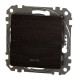 Перемикач Schneider Electric Sedna Design & Elements з підсвіткою венге SDD181106L