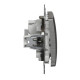 Перемикач Schneider Electric Sedna Design & Elements з підсвіткою матовий алюміній SDD170106L