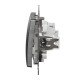 Перемикач Schneider Electric Sedna Design & Elements з підсвіткою матовий алюміній SDD170106L