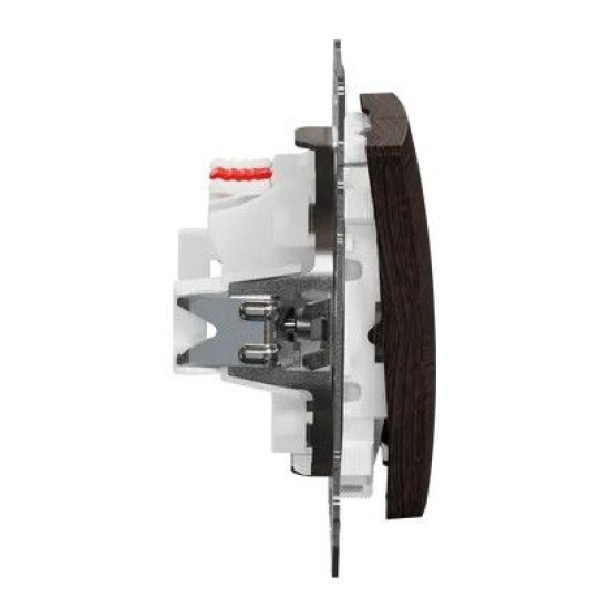 Кнопковий двоклавішний вимикач Schneider Electric Sedna Design & Elements венге SDD181118