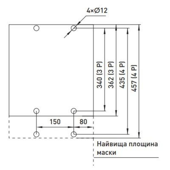 Стаціонарний повітряний автоматичний вимикач E.Next e.industrial.acb.2000F.630 400В 3Р з мотор-приводом та РН (i081114)