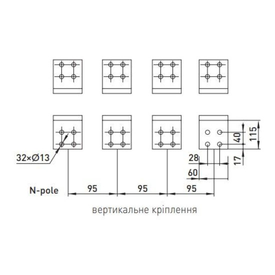 Повітряний автоматичний вимикач E.Next e.industrial.acb.2000F.1250 400В 3Р з мотор-приводом та РН (i081116)