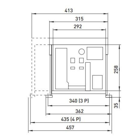 Повітряний автоматичний вимикач E.Next e.industrial.acb.2000F.800 400В 3Р з мотор-приводом та РН (i081115)