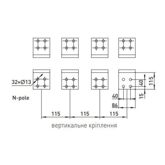 Повітряний автоматичний вимикач E.Next e.industrial.acb.4000F.4000 400В 3Р з мотор-приводом та РН (i081118)
