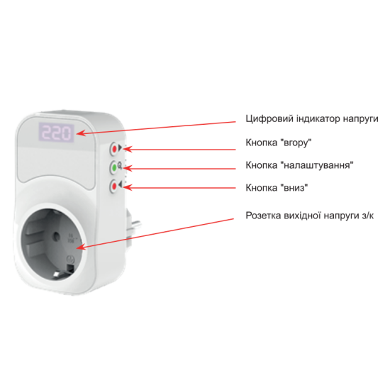 Реле контролю напруги Аско-Укрем URate S-16 AC 230V 16A (5 ... 999с)