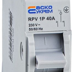 Вимикач-роз`єднувач Аско-Укрем (І-0-ІІ) RPV 1P 40A (A0010220003)