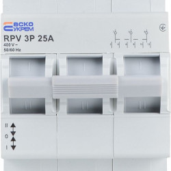 Вимикач-роз`єднувач Аско-Укрем (І-0-ІІ) RPV 3P 25A (A0010220008)