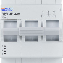 Вимикач-роз`єднувач Аско-Укрем (І-0-ІІ) RPV 3P 32A (A0010220009)