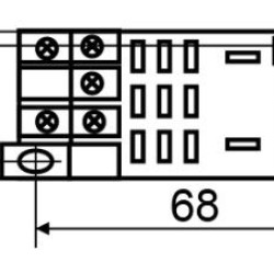 Роз'єм Аско-Укрем PTF11A під реле LY3 (A0090060002)